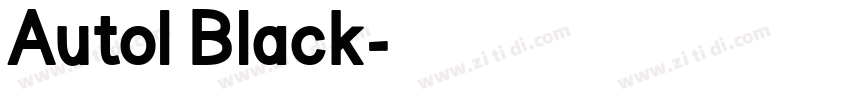 Autol Black字体转换 Autol Black字体转换